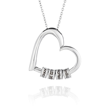 Colar "Infinito Amor" – A Família Unida no Coração (Personalizável)