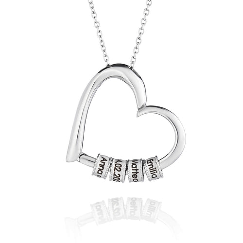 Colar "Infinito Amor" – A Família Unida no Coração (Personalizável)