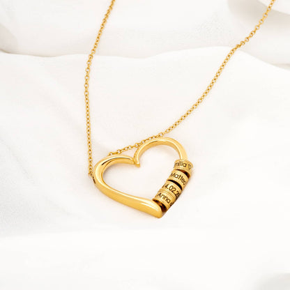 Colar "Infinito Amor" – A Família Unida no Coração (Personalizável)