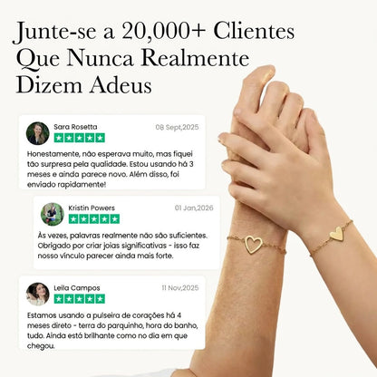 Pulseiras Coração Conectado – Mãe & Filha - Oferta Dia das Mães