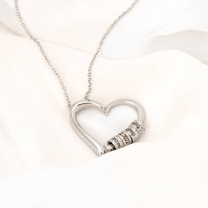 Colar "Infinito Amor" – A Família Unida no Coração (Personalizável)