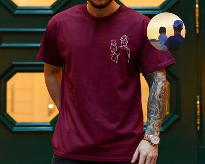 Camisa Personalizada com Fotos - Presente especial para os Pais