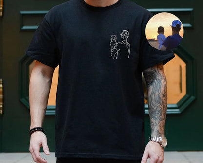 Camisa Personalizada com Fotos - Presente especial para os Pais