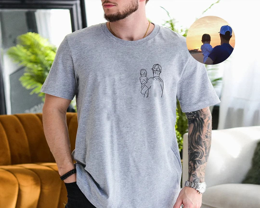 Camisa Personalizada com Fotos - Presente especial para os Pais