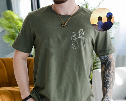 Camisa Personalizada com Fotos - Presente especial para os Pais