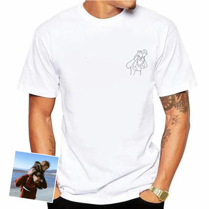 Camisa Personalizada com Fotos - Presente especial para os Pais