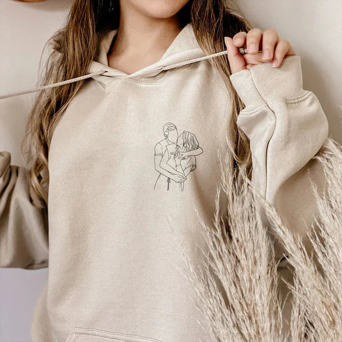 Camisa Personalizada com o Desenho da Foto do Casal