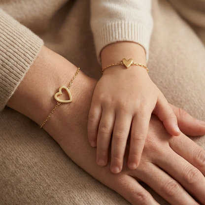 Pulseiras Coração Conectado – Mãe & Filha - Oferta Dia das Mães