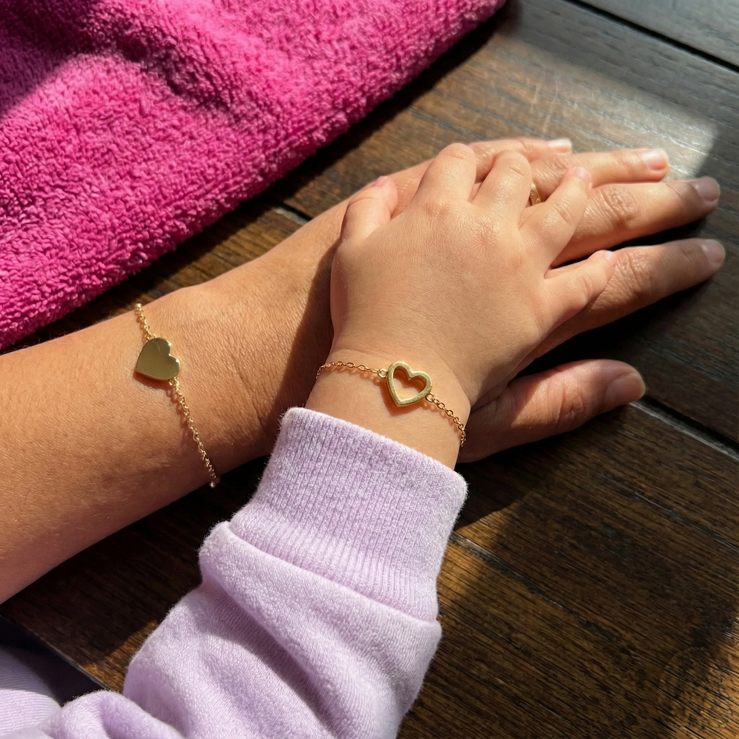 Pulseiras Coração Conectado – Mãe & Filha - Oferta Dia das Mães