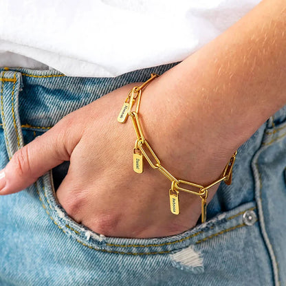 Pulseira "Elos Eternos" – A Família que Você Carrega no Pulso (Personalizável)