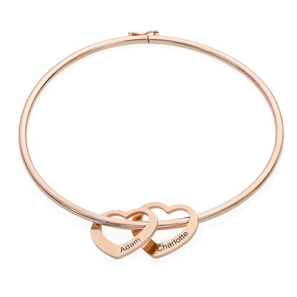 Bracelete "Coração de Mãe" – Os Amores da Sua Vida Sempre com Você (Até 8 Nomes)