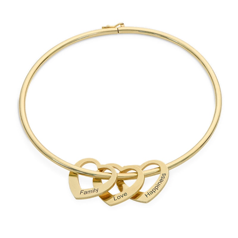 Bracelete "Coração de Mãe" – Os Amores da Sua Vida Sempre com Você (Até 8 Nomes)