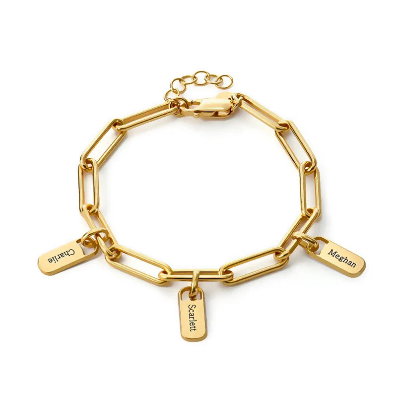 Pulseira "Elos Eternos" – A Família que Você Carrega no Pulso (Personalizável)