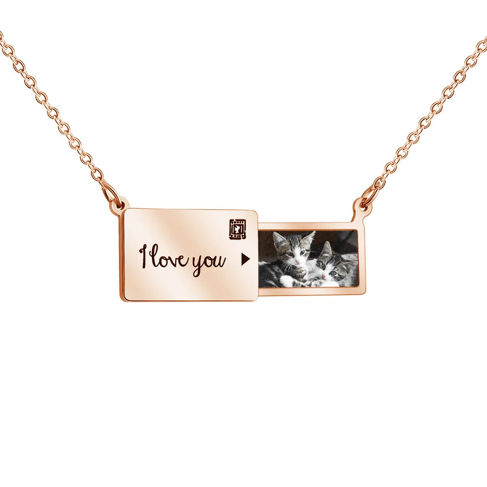 Colar Envelope "Carta de Amor" – A Lembrança Eterna (Personalizável)